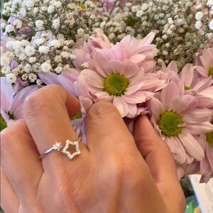 925 Sterling Silver Star Ring size 10
